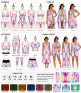 01333 - 1002 Ikat Leonie Poly Spandex Soft Hand Printed Spandex - Spandexbyyard