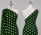 1 POLKA DOT | simple, polka dot, circle Nylon Spandex Tricot Matte - Spandexbyyard