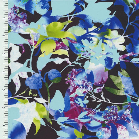 40199 Color 1026 Rush Floral Poly Spandex - Spandexbyyard