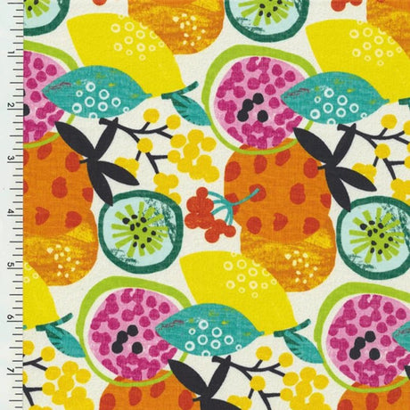 41008 Color 1001 Funky Fruits Poly Spandex - Spandexbyyard