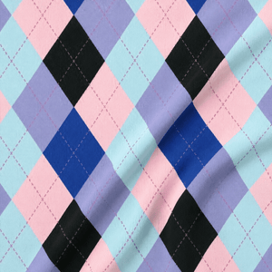 Argyle Stitching Printed Spandex
