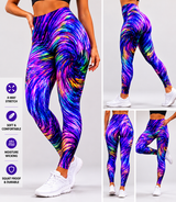 SP-NP2641 Wave of Colors Nylon Spandex Digitally Wet Print