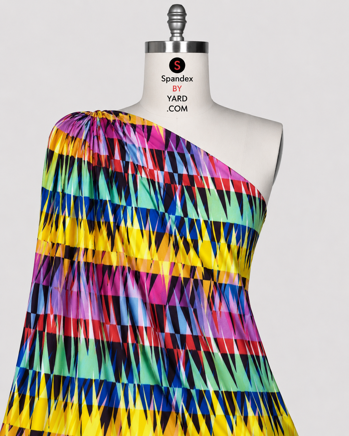 P-SPT01 Abstract Print Spandex Fabric by the Yard
