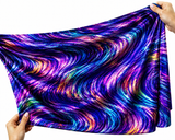 SP-NP2641 Wave of Colors Nylon Spandex Digitally Wet Print