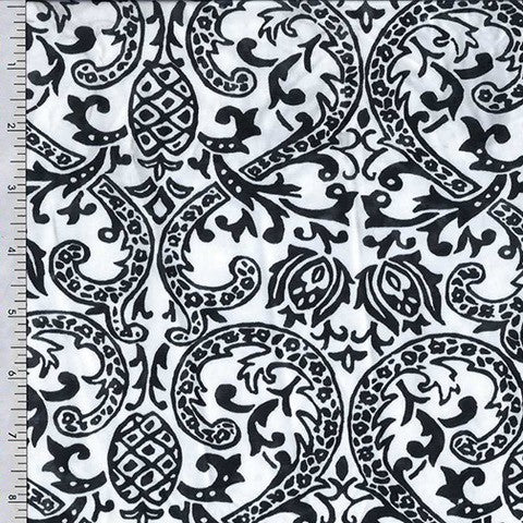 Pineapple Flower Printed Spandex - Spandexbyyard