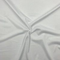 SP-MS10 Sportek Pro Athletic Jumbo Mesh Matte fabric in white, ideal for action sports jerseys, made from 100% polyester and ready for dye-sub printing