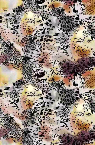 SP-NP90012 Wild Cats Printed Nylon Spandex Fabric – Animal Print Matte 200 GSM Tricot for Swimwear & Activewear by the Yard