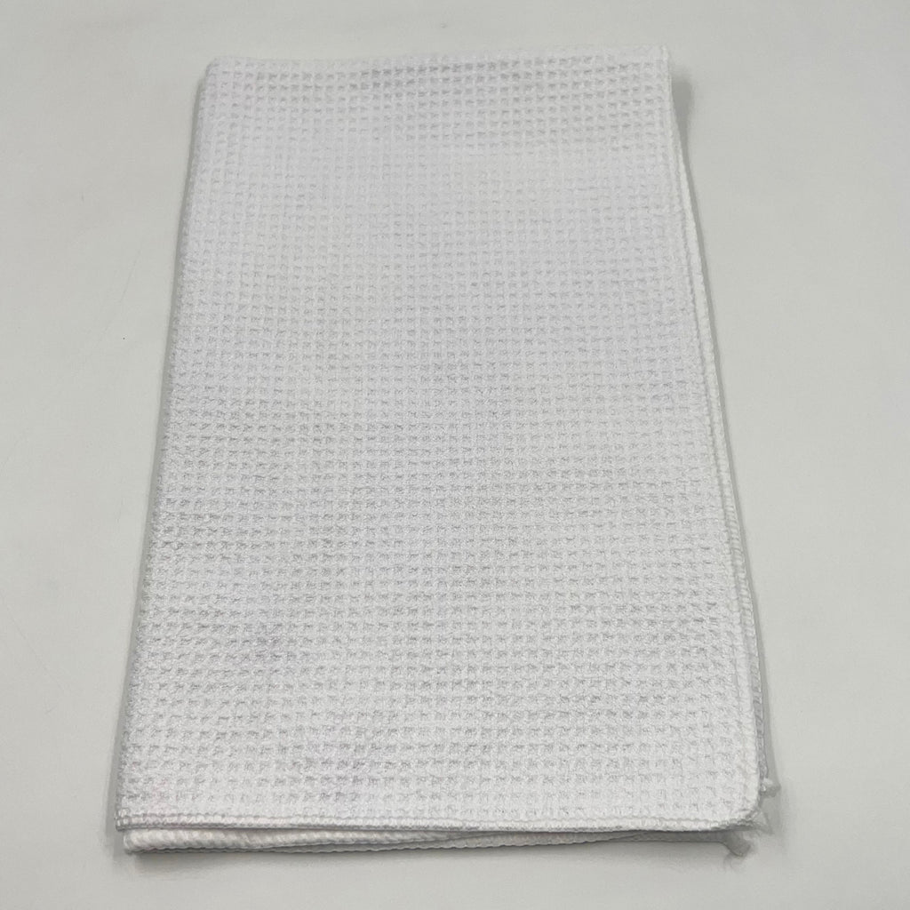 SP-TWLG1625 Sportek PFP Golf Towel Waffle Knit Premium 16x25" 400 GSM shown folded. Perfect for dye-sublimation.