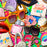 Assorted colorful accessories including sunglasses, perfume, scrunchies, headphones, and 'Good Vibes Only' themed items.