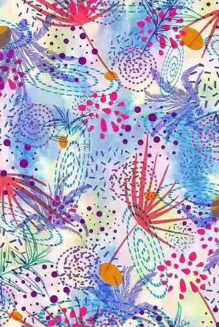 SP-NP90003 Calm Beach Printed Nylon Spandex Fabric – Matte 200 GSM Tricot for Swimwear & Activewear by the Yard