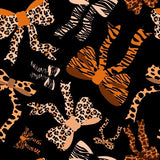 Animal Bows Print Design - Black or Nude Background