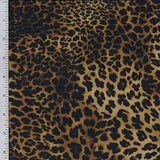 Classic Leopard Print Spandex Fabric – Animal Print Stretch Fabric for Activewear & Swimwear by the Yard
