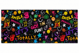 Kids Word Play Printed Spandex Fabric – Stretch Fabric for Kids Clothing & Apparel | Spandexbyyard - Spandexbyyard