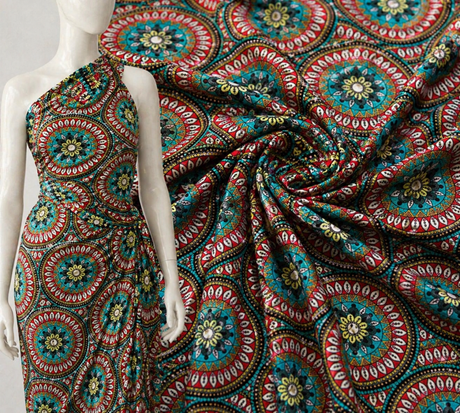 Nylon Spandex Tricot Wet Print Fabric by the Yard – SP - NP2790 - Spandexbyyard