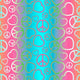 SPT-6682 Ombre Hearts & Peace Symbols Printed Spandex Fabric – Colorful Stretch Fabric for Activewear & Apparel by the Yard