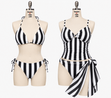 P - 1 in Stripe Printed Spandex Fabric by the Yard - Spandexbyyard