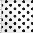 P - 1150 Polka Dot Black White - Spandexbyyard