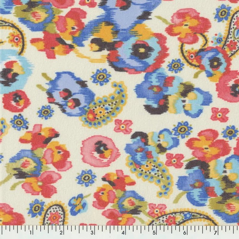 P - 3000L - 40471 - 1001 Cotton - Poly - Spandex Jersey Print - Spandexbyyard