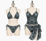 P - 36 - 4565 | geometry, manila, gray scale, drawing Printed Spandex - Spandexbyyard