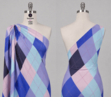 P-98483 Argyle Stitching Spandex Fabric (Color 1001) – Textured Stretch Fabric for Swimwear, Leggings & Activewear by the Yard - Spandexbyyard