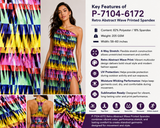 P - SPT01 Abstract Print Spandex Fabric by the Yard - Spandexbyyard