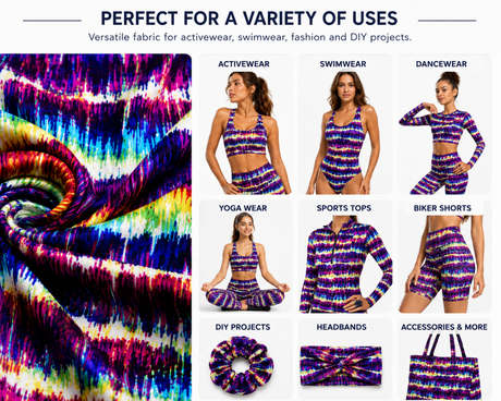 P - SPT02| Printed Spandex Fabric for Swimwear | Sportek Poly - Spandex Tricot - Spandexbyyard