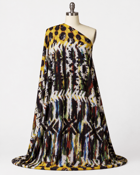 P - SPT04 | abstract, rainbow, multi - color, Printed Spandex - Spandexbyyard