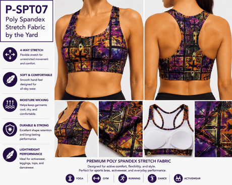 P - SPT07 Poly Spandex Stretch Fabric by the Yard - Spandexbyyard