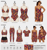 P - SPT101 - 0 | abstract, multi - color, geometric, Printed Spandex - Spandexbyyard