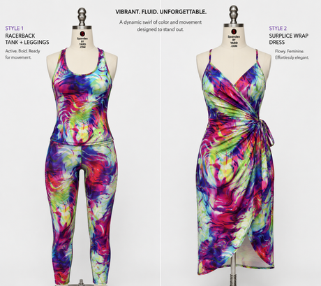 P - SPT107 | abstract, painting, rainbow, multi - color, Printed Spandex - Spandexbyyard