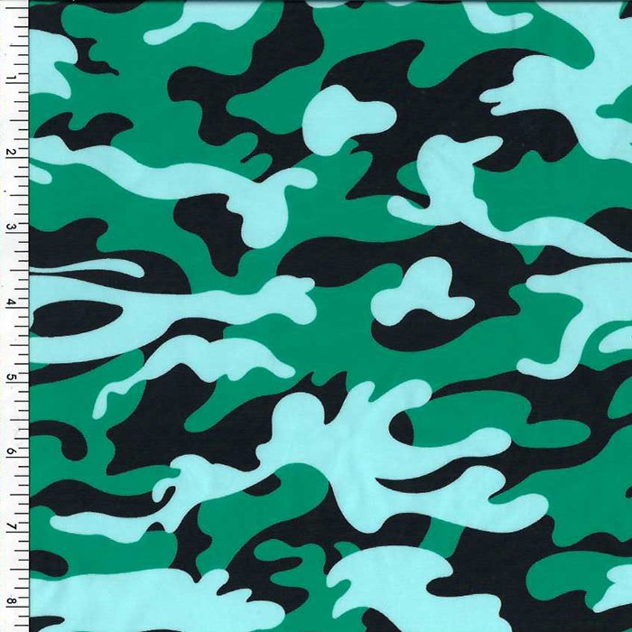 SP-NP2754 Neon Green Camo Nylon Spandex Digitally Wet Print