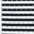 PLYC74 Black and White Stripes Sequence Printed Spandex - Spandexbyyard