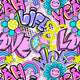 Model: SPT-6681 | Pop Life Graffiti Mix printable design - Spandexbyyard