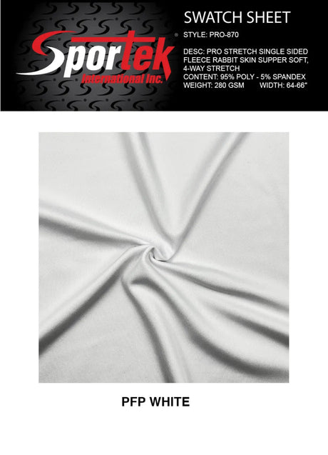 PRO-870 | Pro-Stretch Rabbit Skin Fleece 4-Way Stretch Polyester Spandex