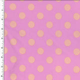 PSPN93 Spandex Tricot Orange - Pink Dot - Spandexbyyard