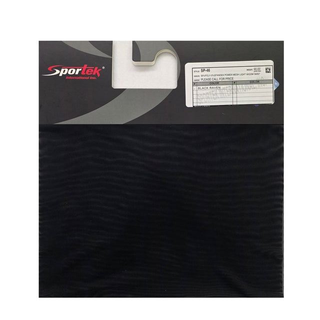 SP-46 95% Polyester 5% Spandex Power Mesh Fabric – Lightweight Black Raven - Spandexbyyard