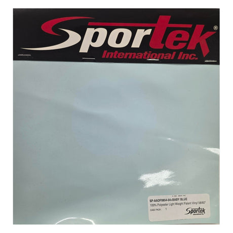 SP-AADF0854-54 Baby Blue Patent Vinyl Fabric – Glossy Lightweight Polyester Fabric for Apparel & Accessories by the Yard - Spandexbyyard