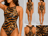 SP-DP3605 Tiger Ghost Printed Spandex Fabric – Animal Print Stretch Fabric for Activewear by the Yard - Spandexbyyard