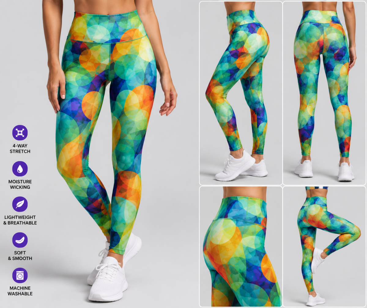 SP-NP2614 Party Lights Nylon Spandex Digitally Wet Print - Spandexbyyard