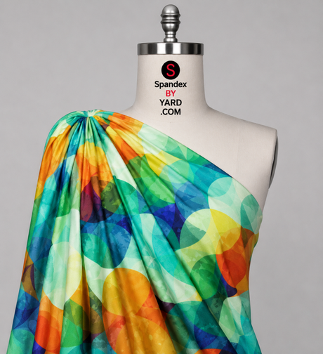 SP-NP2614 Party Lights Nylon Spandex Digitally Wet Print - Spandexbyyard