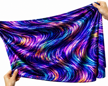 SP - NP2641 Wave of Colors Nylon Spandex Digitally Wet Print - Spandexbyyard