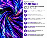 SP - NP2641 Wave of Colors Nylon Spandex Digitally Wet Print - Spandexbyyard