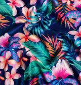 SP - NP2662 Navy Blue Green Pink Nylon Spandex Digitally Wet Print - Spandexbyyard