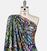 SP - NP2702 Waves of Serenity Nylon Spandex Digitally Wet Print - Spandexbyyard