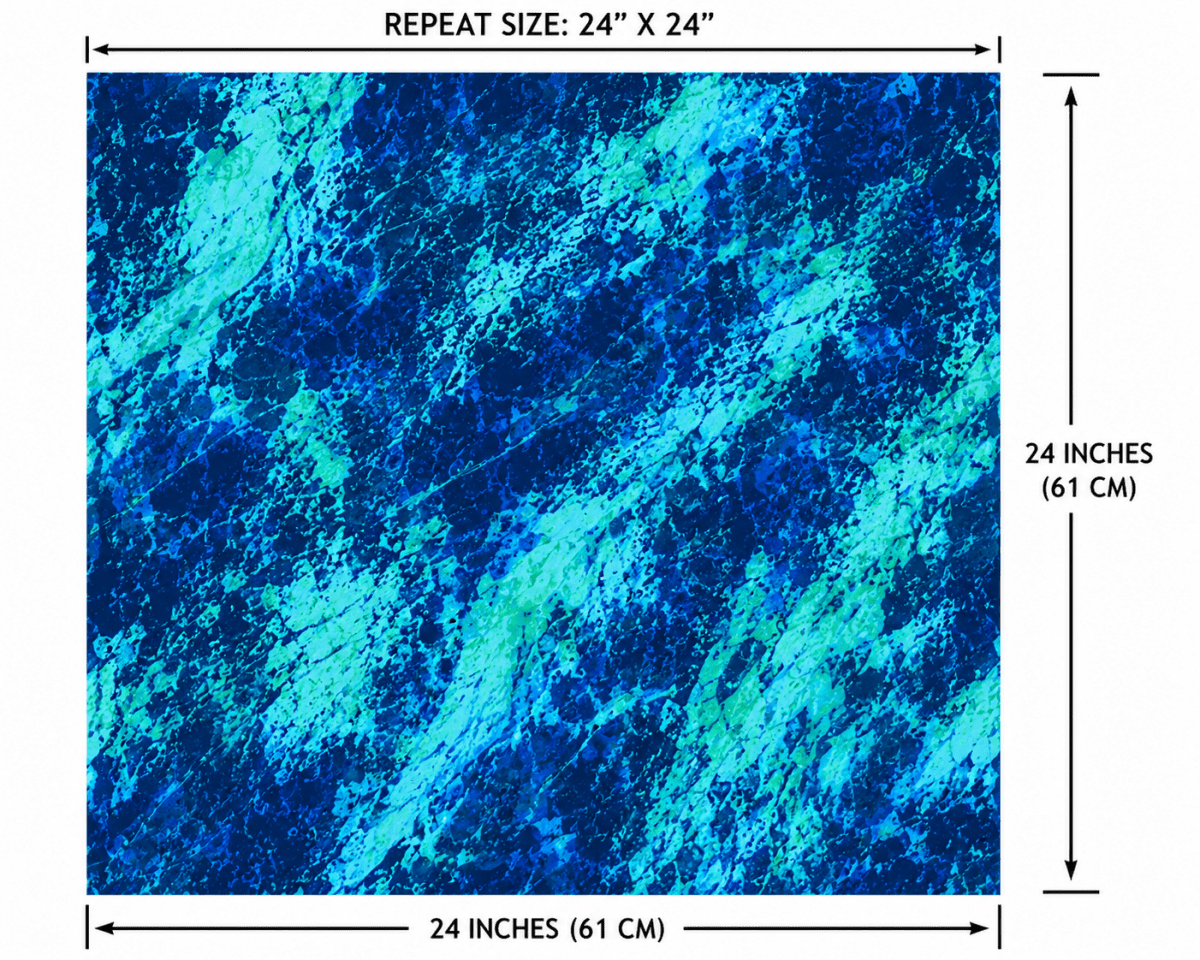 SP-NP2722 Deep Glacier Nylon Spandex Digitally Wet Print - Spandexbyyard