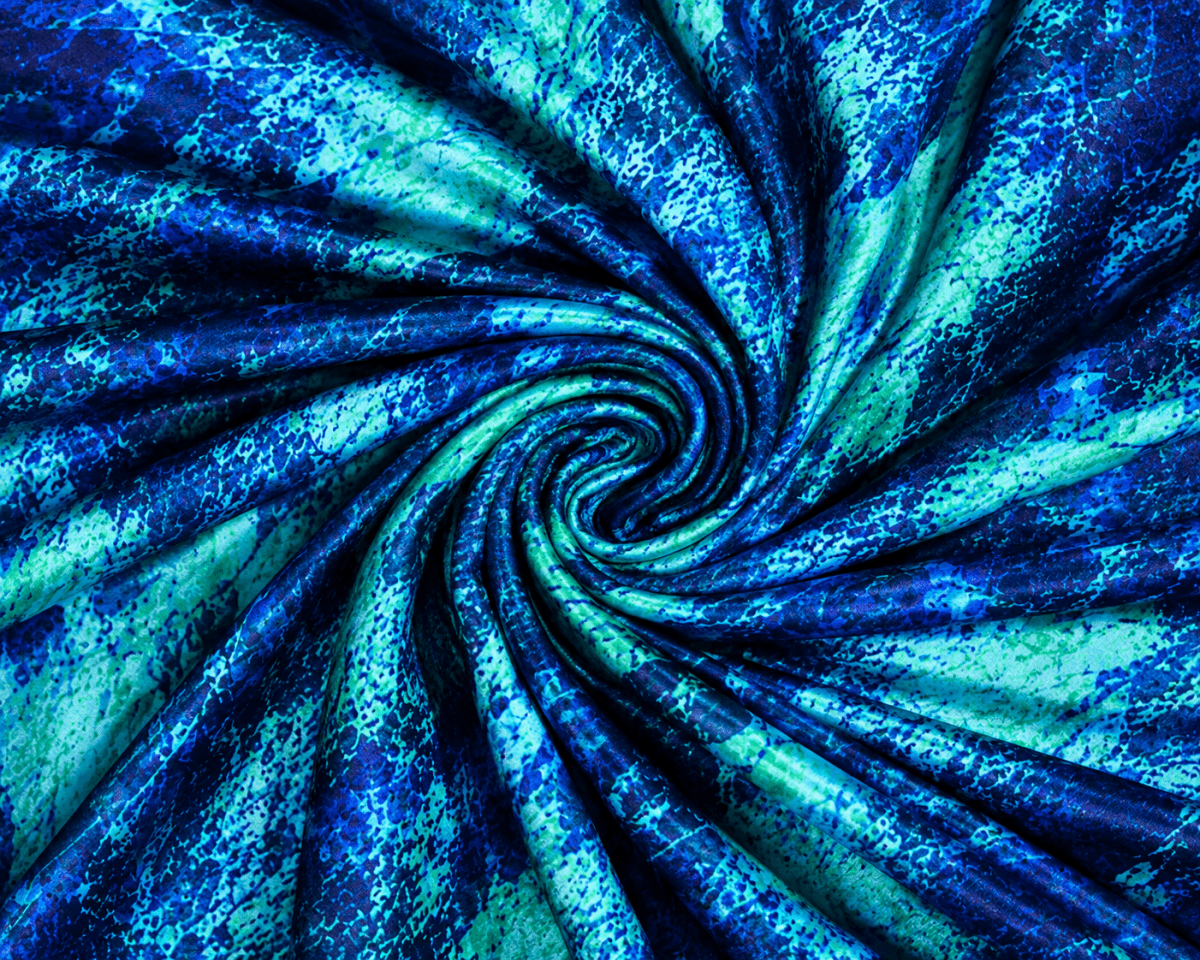SP-NP2722 Deep Glacier Nylon Spandex Digitally Wet Print - Spandexbyyard