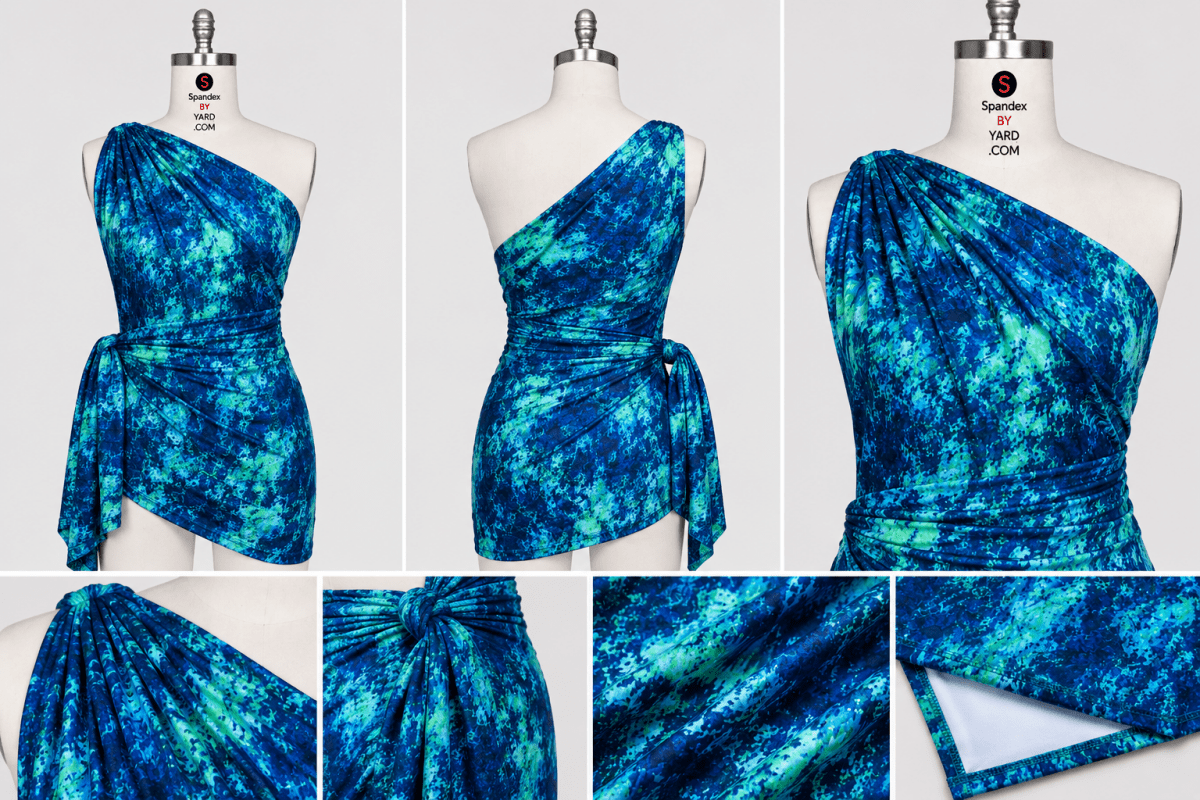 SP-NP2722 Deep Glacier Nylon Spandex Digitally Wet Print - Spandexbyyard