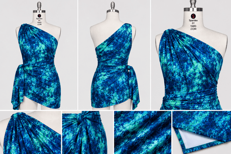 SP-NP2722 Deep Glacier Nylon Spandex Digitally Wet Print - Spandexbyyard