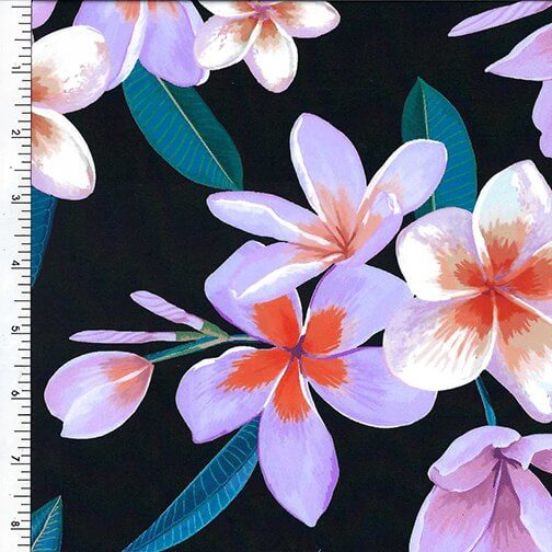 SP - NP2812 Hawaiian Love Nylon Spandex Digitally Wet Print - Spandexbyyard