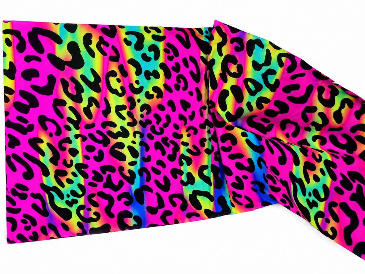 SP-NP2819 80% Nylon 20% Spandex Rainbow Animal Print 59/60 - Spandexbyyard